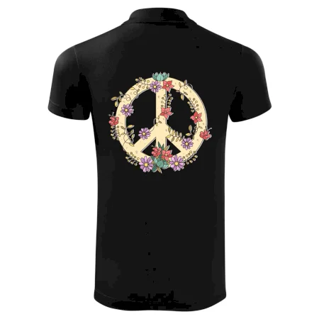 Peace symbol pískový
