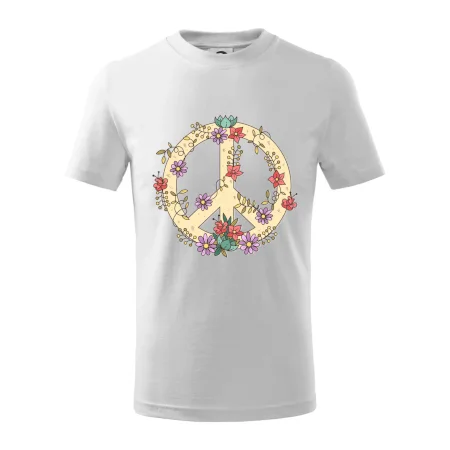 Peace symbol pískový