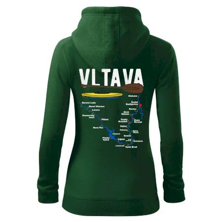 Mapa řeky Vltavy