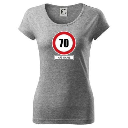 Dopravní značka - rychlost 70 - váš nápis