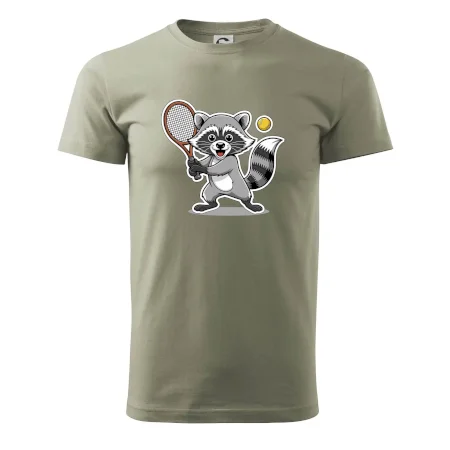 Mýval hraje tenis kreslený