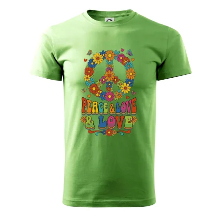 Peace and love - na výšku s květy