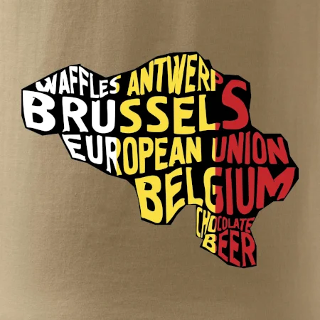 Mapy - názvy měst - Belgie