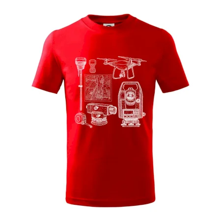 Geodet teodolit dron