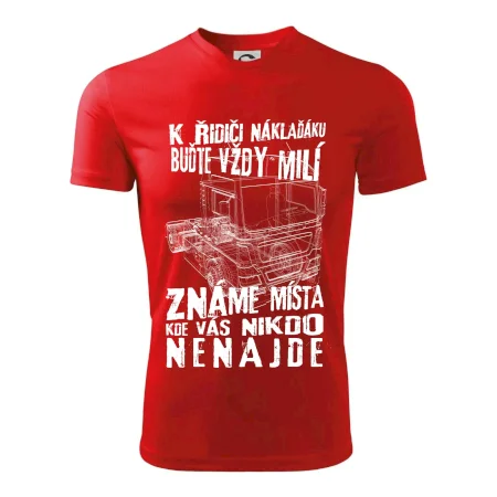 K řidiči náklaďáku buďte vždy milý