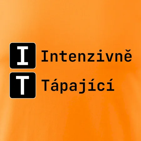 IT Nápis Intenzivně Tápající
