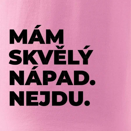 MÁM SKVĚLÝ NÁPAD. NEJDU.