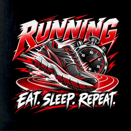 Běžecká bota se stopkami eat sleep repeat