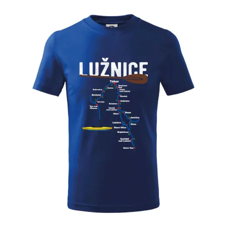 Mapa řeky Lužnice