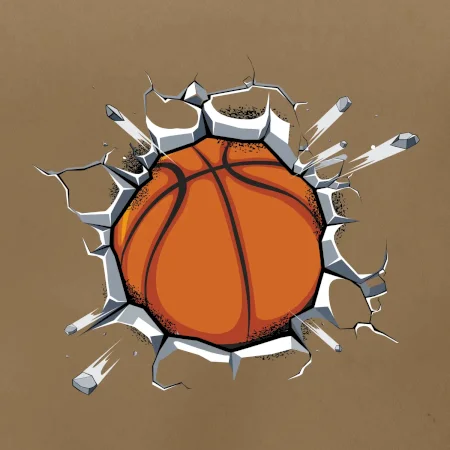 Basketbal míč v triku