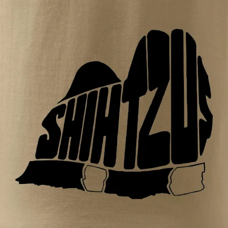 Shih-tzu - nápis v těle
