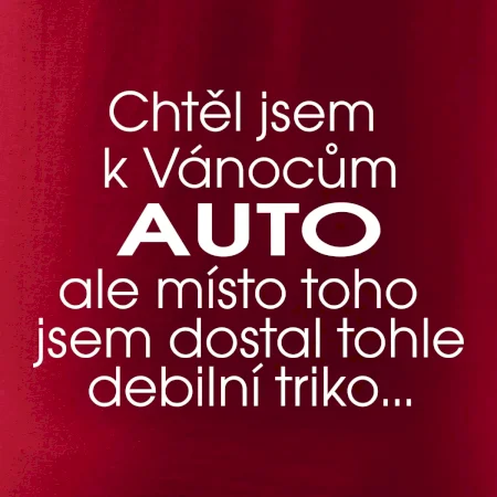 Chtěl jsem k Vánocům auto