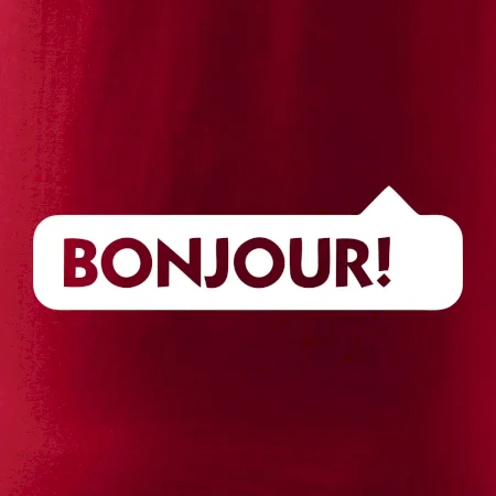 Nápis Bonjour