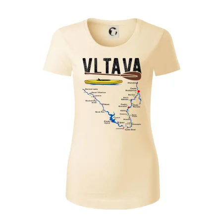 Mapa řeky Vltavy
