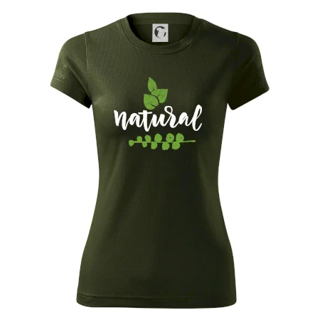Natural - nápis v listech