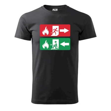 Lidé utíkají, hasiči přibíhají
