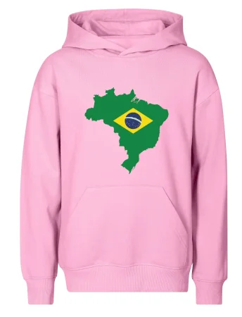 Brazílie vlajka v mapě