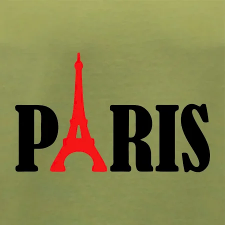 Paris nápis Eiffelova věž