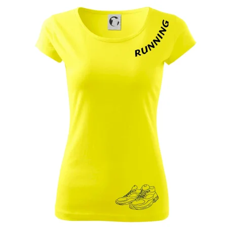 Running nápis šikmo