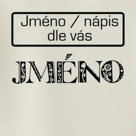 Folklor - jméno - nápis