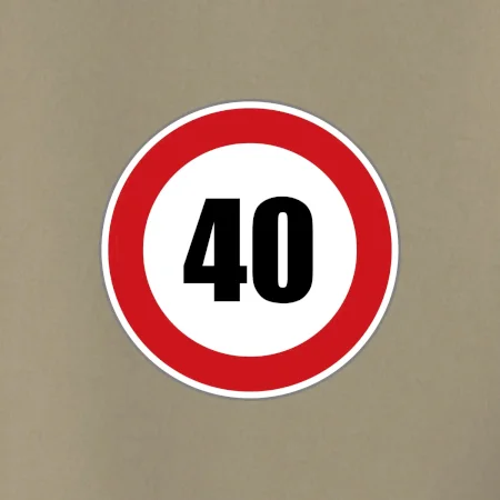 Dopravní značka - omezení rychlosti 40