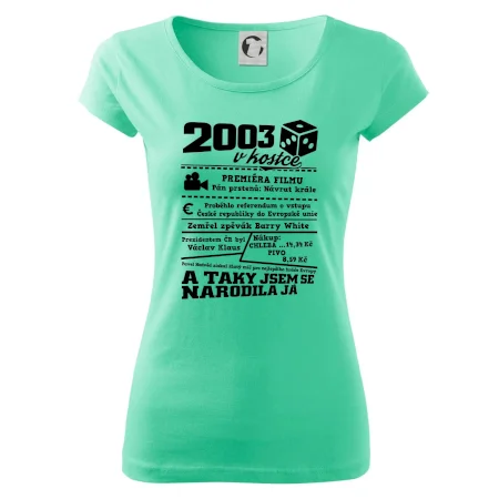 2003 v kostce