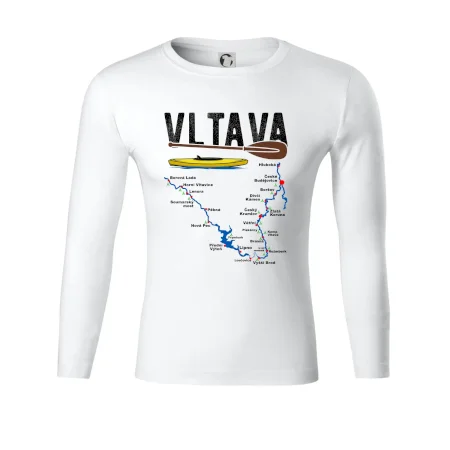 Mapa řeky Vltavy