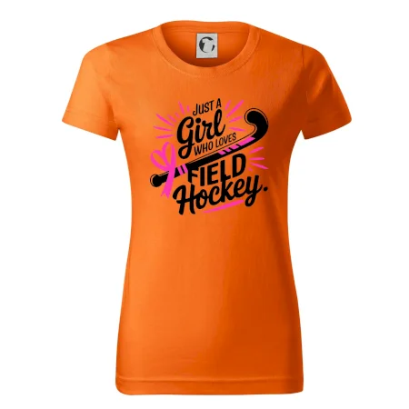 Just a girl who loves field hockey černo růžové