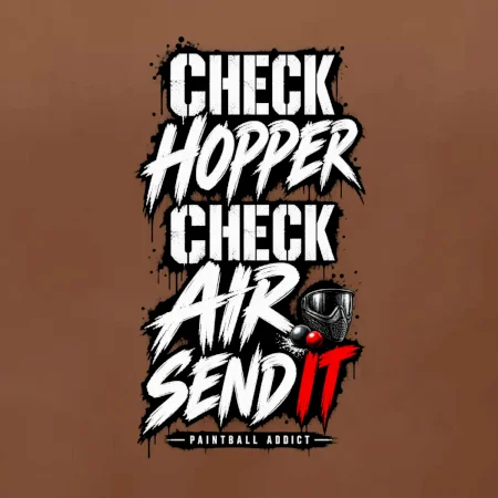 Kontrola zásobníku check hopper air paintball