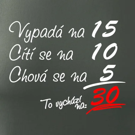 Vypadá, cítí se, chová se - 30 let