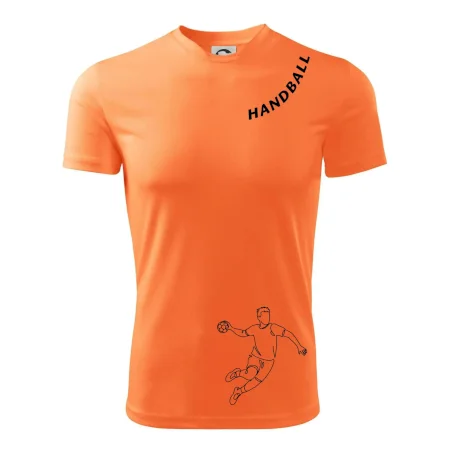 Handball nápis šikmo