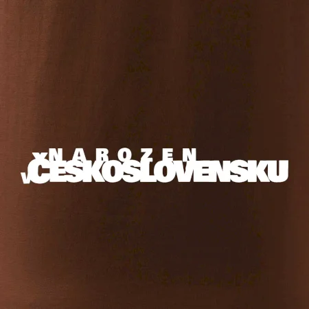 Nápis - Narozen v Československu