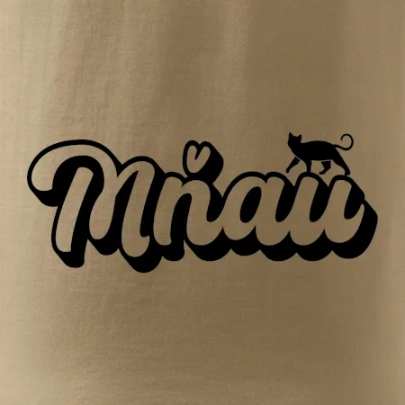 Mňau nápis