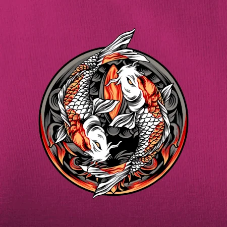Yin & Yang Koi kapr - oranžový
