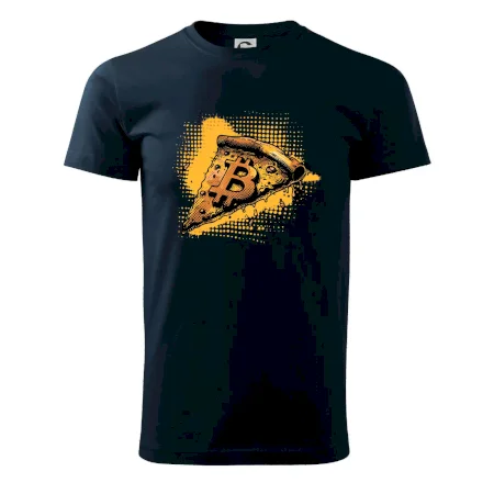 Bitcoin oranžová pizza