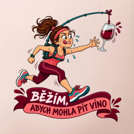 Běžím abych mohla pít víno