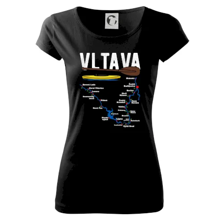 Mapa řeky Vltavy