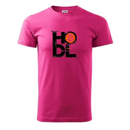 Hodl velký nápis a logo BTC