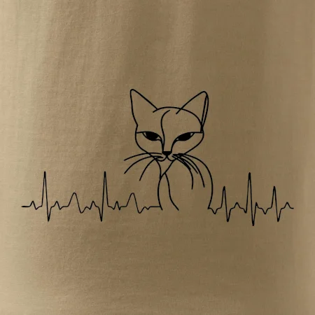 EKG křivka kočka
