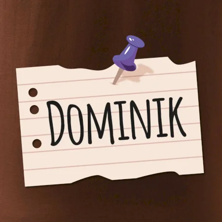 Papírek se jmenovkou - prso - vlastní jméno