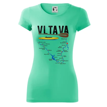 Mapa řeky Vltavy