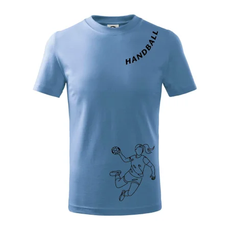 Handball nápis šikmo
