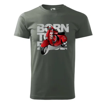 Scooter born to ride red