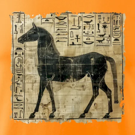 Egyptské hieroglyfy kůň