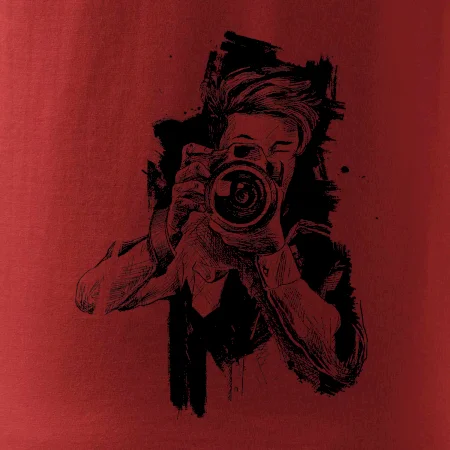 Fotograf kreslený tužkou