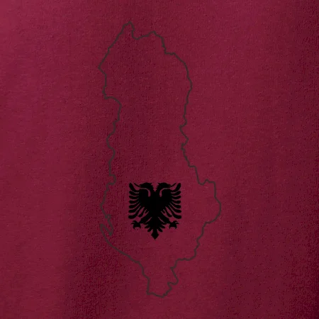 Albánie obrys mapa