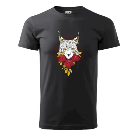 Rys s červenými růžemi  (Pecka design)