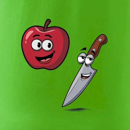 Parové triko - Jablko a nůž