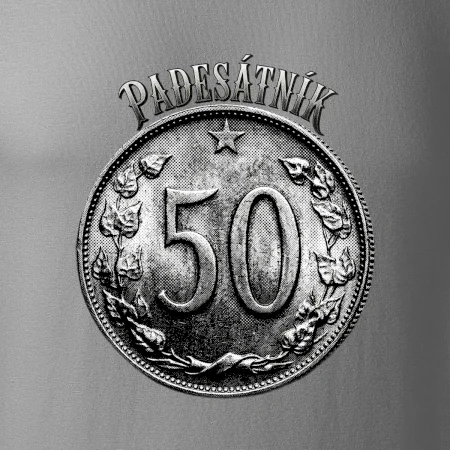 Padesátník 1963 - 1978 s nápisem