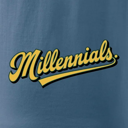 Generace Y - Millennials žlutý nápis
